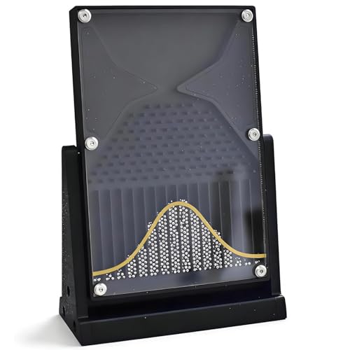 7 Inch Galton Board Probability Demonstrator, Acrylic Bell Curve Normal Distribution Model, Statistical Physics Experiment Tool for Office Desktop, Lab Research & Data Analysis Demonstration 
