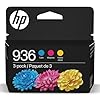 HP 936 cartuchos de tinta de rendimiento estándar cian/magenta/amarillo, 3 unidades (6C3Z3LN)