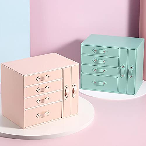 Yihao Jewelry Box Large, Women Travel Case Organizer Boxes Bulk Jewelry Box Watch Organizer Necklace Ring Earring Storage Gift Case,Blue #TOP1