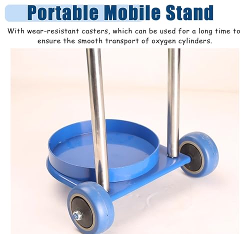 Support de réservoir d'oxygène mobile pour simplifier le déplacement de vos bouteilles