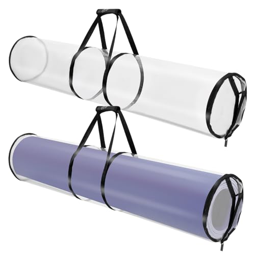 Uonlytech 2 Piezas Bolsas De Almacenamiento Bolsa De Organizador De Papel Envolvente Bolso De Almacenamiento De Papel para Envolver Bolsa De Almacenamiento Multiusos De Polivinilo
