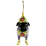 OQZZ Patience Brewster Mini Black Lab Figural Ornament # 08-30411