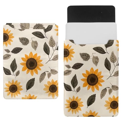 Funda para portátil de 13.8 x 10.2 pulgadas maletín ordenador girasoles floral