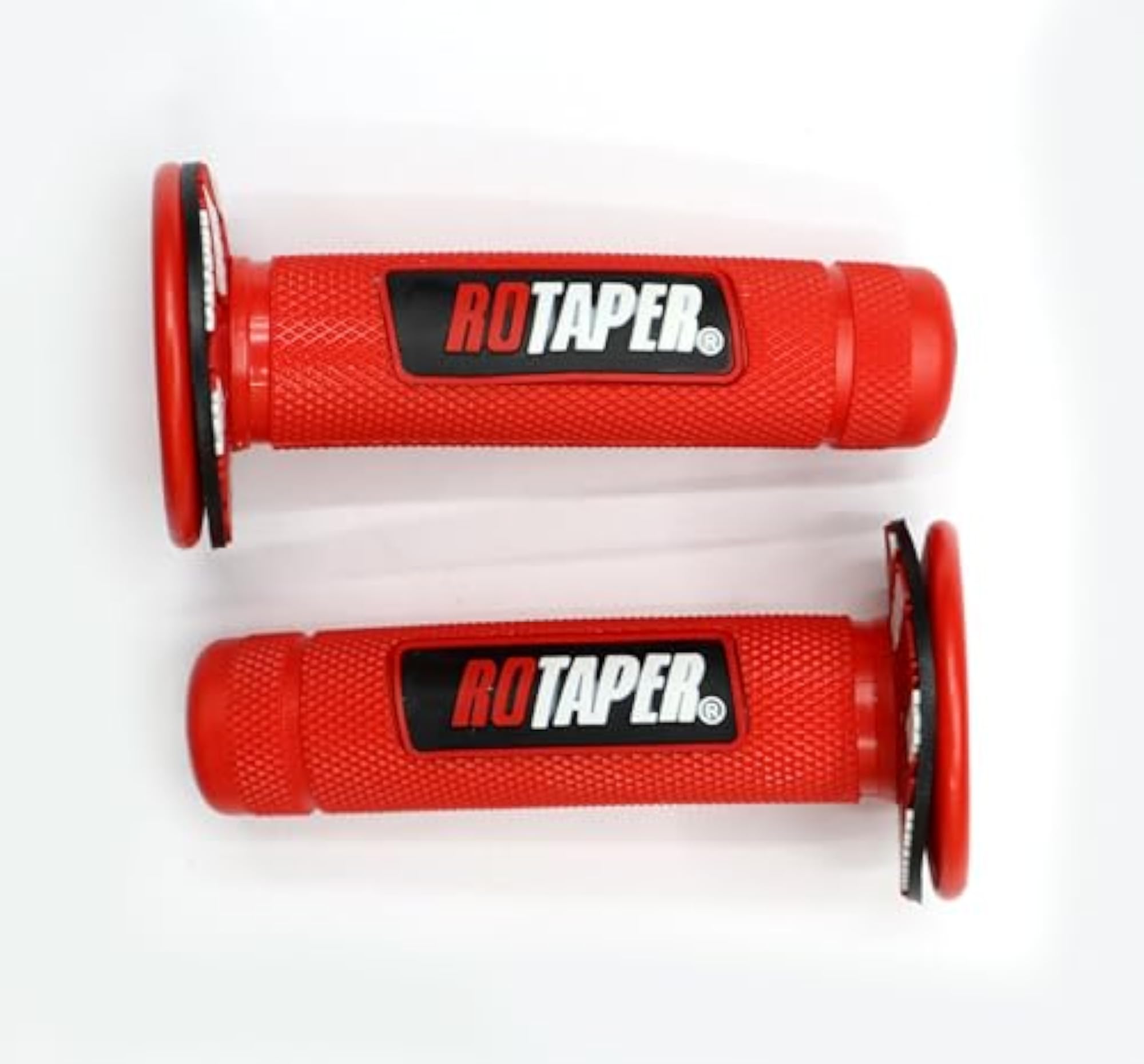Rotaper Handlebar Grips for Universal Bikes, Red Pack of 2
