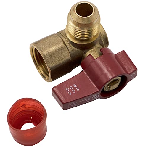 Supplying Demand 01-480G Gas Connector Shut-off Angle Valve 1/2 Inch OD Flare x 1/2 Inch FIP