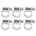 Adfaga 20Pcs Stainless Steel Hose Clamps Rustproof Anticorrosion Heavy Duty Hose Clips for Automotive Industrial Use Pipe Clamps Fuel Line Clamp Assortment Kit (16-25mm)