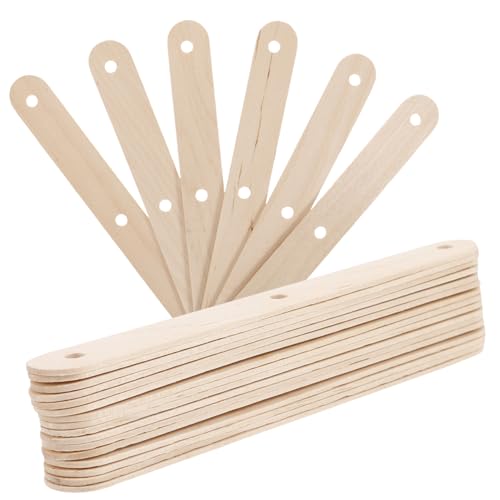 UTHCLO 50 Piezas Palitos de Madera para Helados con Bastones Naturales para Manualidades DIY Palitos No Adhesivos y Reutilizables para Material Seguro y Pulido Suave