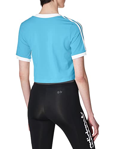 Adidas Cropped Tee, T-Shirt Donna, App Sky Rush