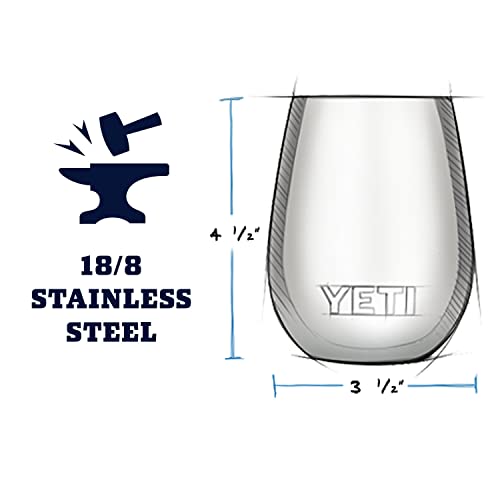 Yeti Rambler 10 oz Wine Tumbler, Vacuum Insulated, Stainless Steel with MagSlider Lid, Rescue Red, 10 ounces - Image 2
