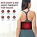 DGXINJUN Cordless Red Light Therapy, Infrared Light Therapy Wrap Belt, Muscle Pain Relief Device, Led Body Back Pain Relief Portable Belt with Pulse Mode (4000mAh Battery)