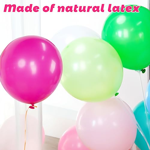 image for MCPINKY 140PCS Balloons Assorted Colors, 12 Inch Rainbow Balloons Part