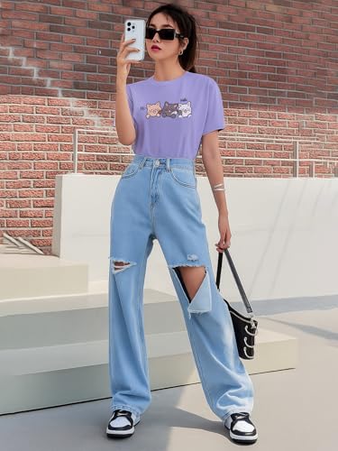 Image of THE DRY STATE Women Cotton Half Sleeve Round Neck Tshirt