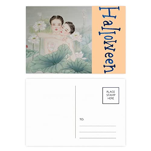 Cartes postales d'Halloween aquarelle pour décorer votre intérieur et écrire à vos proches