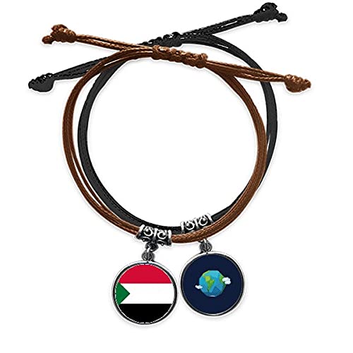 Pulsera de Sudán de cuero trenzado el regalo perfecto sobre la cultura de África