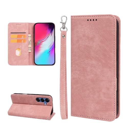 iCarez �p�� Galaxy S25 �P�[�X �蒠�^ SC-51F / SCG31 �X�}�z�P�[�X ���U�[ �M�����N�V�[s25 �̓o�� �g�уP�[�X �ϏՌ� �J�[�h���[ �}�O�l�b�g�� �X�^���h�@�\ ���z�^ �㎿�Ȏ�G�� ���t���h�~ �h�o case �蒠�^�P