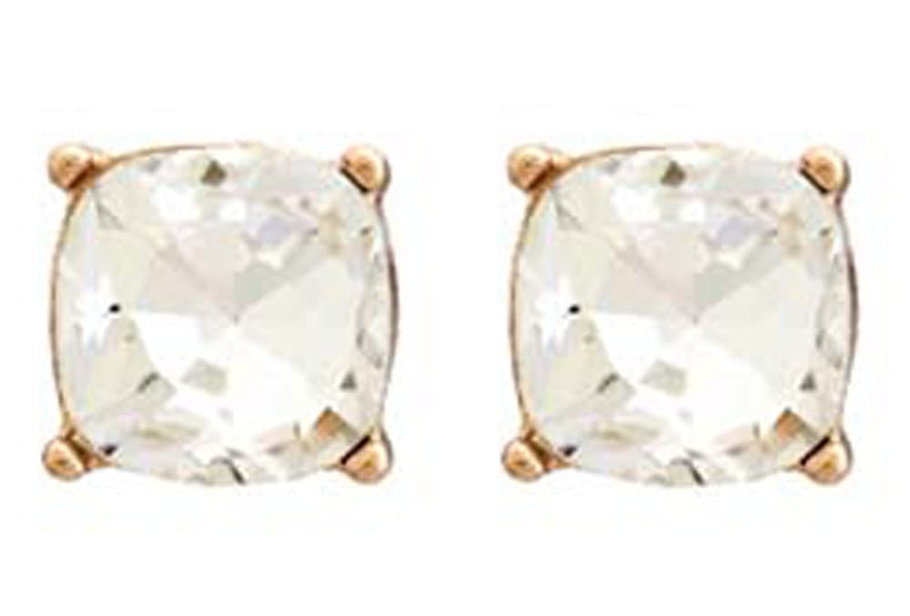Sparkly Color Glass Post Earrings - Cushion Cut Solid, Square Lever, Round, Semi Precious Glitters Epoxy, For Women