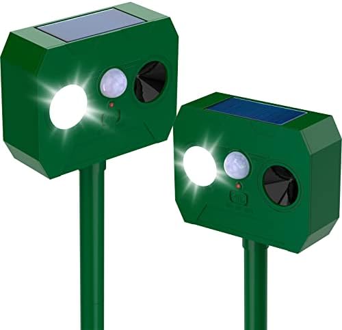Tiervertreiber Ultraschall Solar 2 Stück,Katzenschreck Ultraschall