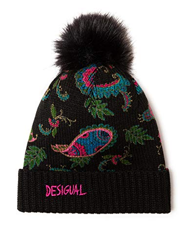 Desigual Cappello Beretto Donna Nero Hat Anubis