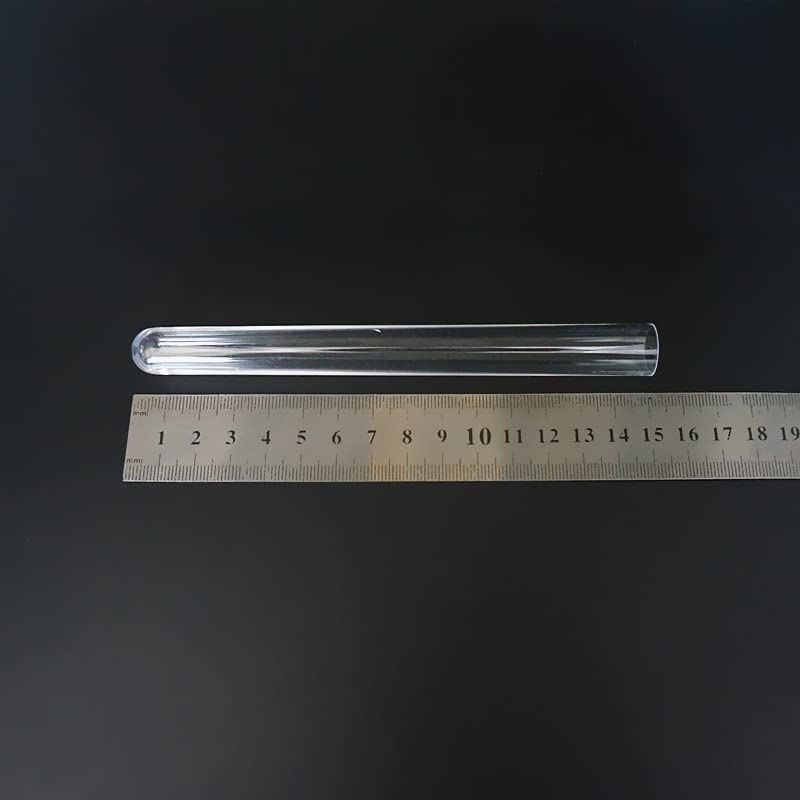 20 Stück 30 Stück 50 Stück 100 Stück 200 Stück 18 ml 15 x 150 mm Labor-Reagenzgläser aus durchsichtigem Kunststoff mit rundem Boden und Korken(100pcs)