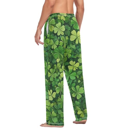 Clovers Pajama Pants for Men Comfort Sleep Lounge Bottoms Straight-fit with Pockets S-XXL4