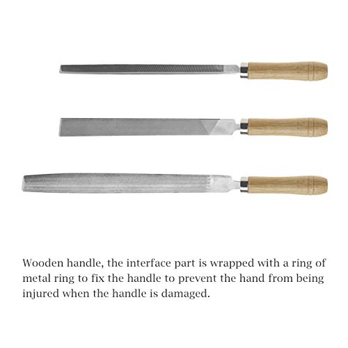 Create idea 10 x Holzfeilengriff für Garage, Holzbearbeitung, Schreiner, Werkzeugwartung, 9 cm Länge (4 mm Loch)