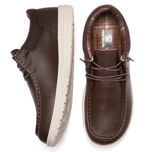 Image of FW FRAN WILLOR Mens Wide Shoes Width Toe Box Slip-on Loafers Casual Walking Shoes for Men