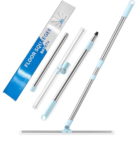 50 cm Wasserschieber mit Gummilippe & Stiel - Boden- & Fensterabzieher zum...