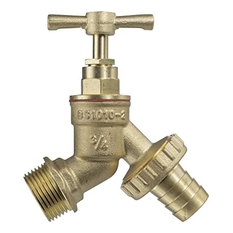 Garden 3/4"bsp Inlet,HI Flow Brass Garden bib tap with 3/4" Garden Hose Barb Cover