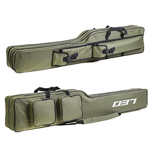 Lixada Duas Camadas 130 cm Vara De Pesca Carretel De Pesca Pólo Equipamento De Pesca Ferramenta de C