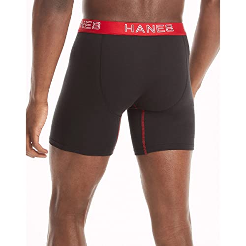 Hanes Men's Ultimate Cotton Stretch Boxer Briefs 5-Pack3