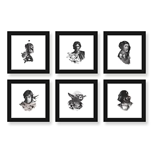 Affiches murales Star Wars haut de gamme Gallery Pops cadre noir élégant