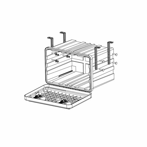 Deichselbox Blackit 2-550x250x295mm Anhängerbox Werkzeugkasten Anhänger Staukiste Werkzeugkiste Box (Mit Universal-Halter)