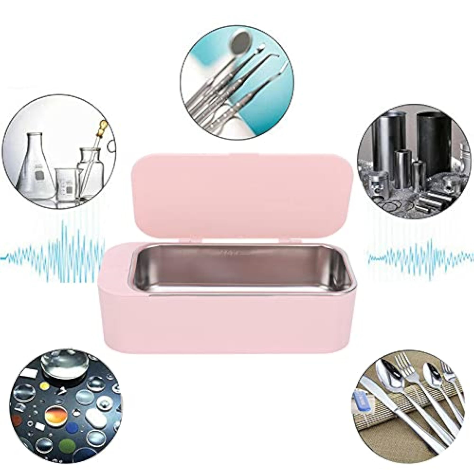 Mini Ultrasonic Cleaner for Home Use, 42KHz