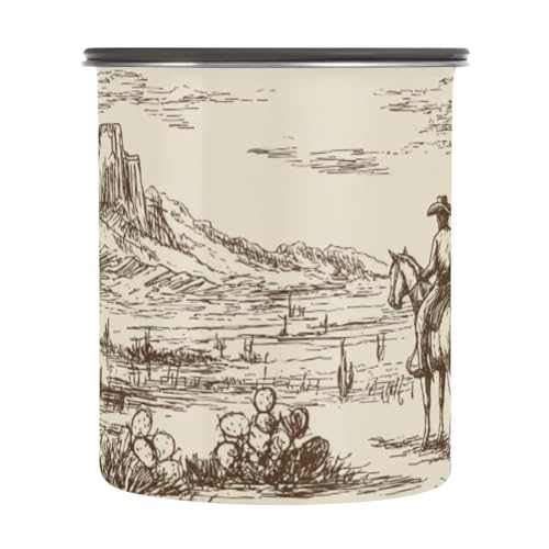 Lata hermética de acero inoxidable para café 900ml