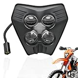 bamotoop Dirt Bike LED Headlight with High Low Beam DRL for KTM EXC EXC-F XC XCW SX SXW SXF 125 250 300 350 450 500 2024-2025