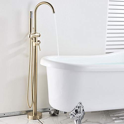 Grifo Mezclador Monomando para bañera con rotación de 360° y Ducha de Mano ABS.
