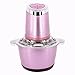 Elektryczny rozdrabniacz 220V elektryczna maszynka do mielenia mięsa Domowa kuchnia Jedzenie maszynka do mielenia warzyw do kuchni (kolor: różowe złoto, rozmiar: 2L) (różowe złoto 2L)