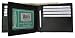 Men's Multi-Card Compact Center Flip Bifold Wallet by Marshal® wallet, Black