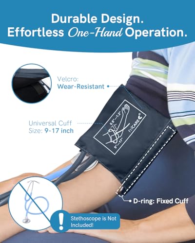 Image of FriCARE Manual Blood Pressure Cuff for Nurses /Nursing /Medical Students