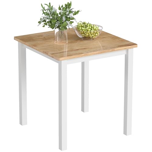 HOMCOM Esstisch 69 x 69 cm Küchentisch für 2-4 Personen Esszimmertisch Kleiner moderner Holztisch für kleine Raum, Küche, Esszimmer Eiche HOMCOM Esstisch 69 x 69 cm Küchentisch für 2-4 Personen Esszimmertisch Kleiner moderner Holztisch für kleine Raum, Küche, Esszimmer Eiche