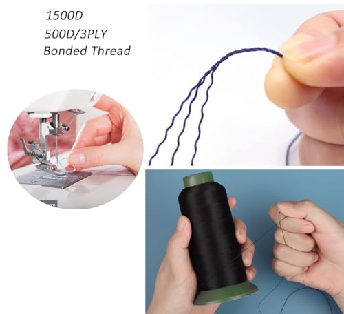 Hilo Teflon #92 Resistente UV 600 yd para Máquina de Coser miniatura 5