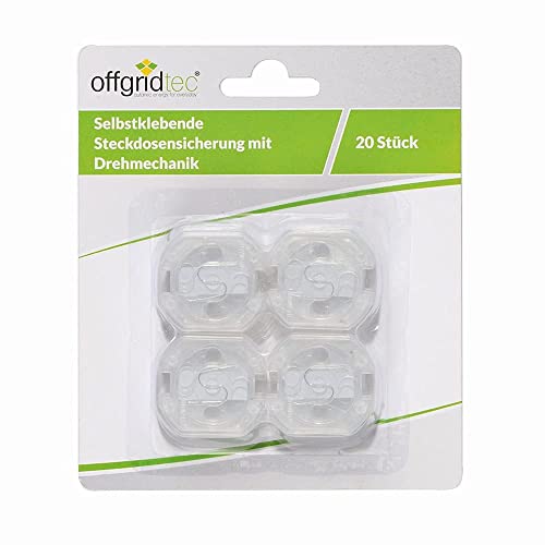 Offgridtec 20 x Kindersicherung Steckdose mit sicherem...