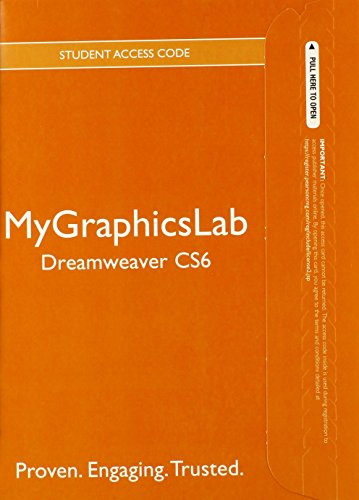  Adobe Dreamweaver Cs6 Mygraphicslab Standalone Access Card