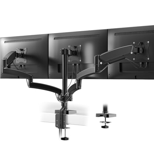 Amazon.co.jp: ACCURTEK PC モニターアーム 3画面 17-27インチ 耐荷重