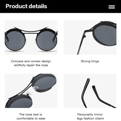 Lunettes steampunk verres dégradés protégeant vos yeux avec style - 4