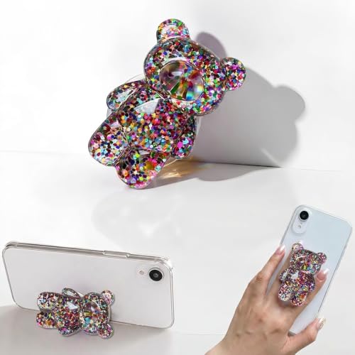Cute Bear Mobile Phone Grip Stand Holder, 1Pc