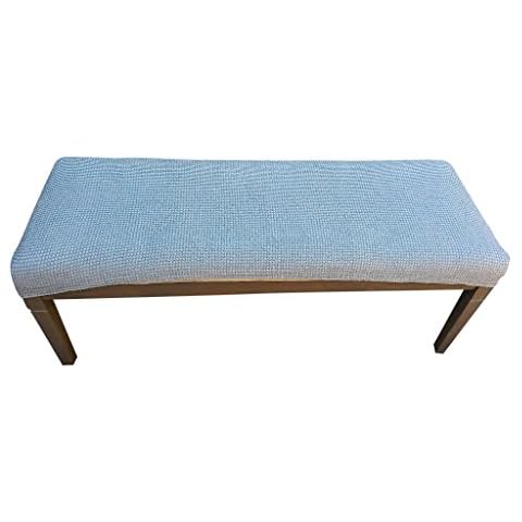 Waterproof Dining Bench Cover Protector - Perfect for Kids, Elderly, Restaurant,Clinics, Party, Home - Machine Washable, Stretchy, Snugly Fit, Premium Quality, Clean The Mess Easily (49x17, Grey) Cover