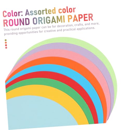 Papel circular para origami de 500 hojas en colores variados para manualidades 3
