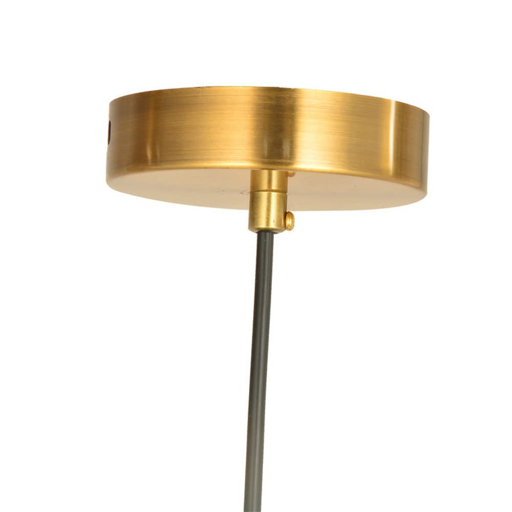 Lámpara colgante Retro Creativa de latón con Forma de hoja de Loto y personalidad nórdica, Luz LED, iluminación E27