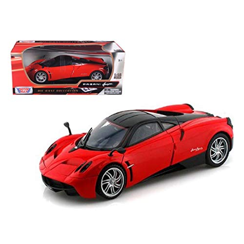 79160R Motormax qw2dz82j - c73a3u7h756 Pagani Huayra Hard Top (1/18 Scale diecast Model car, Red) 79